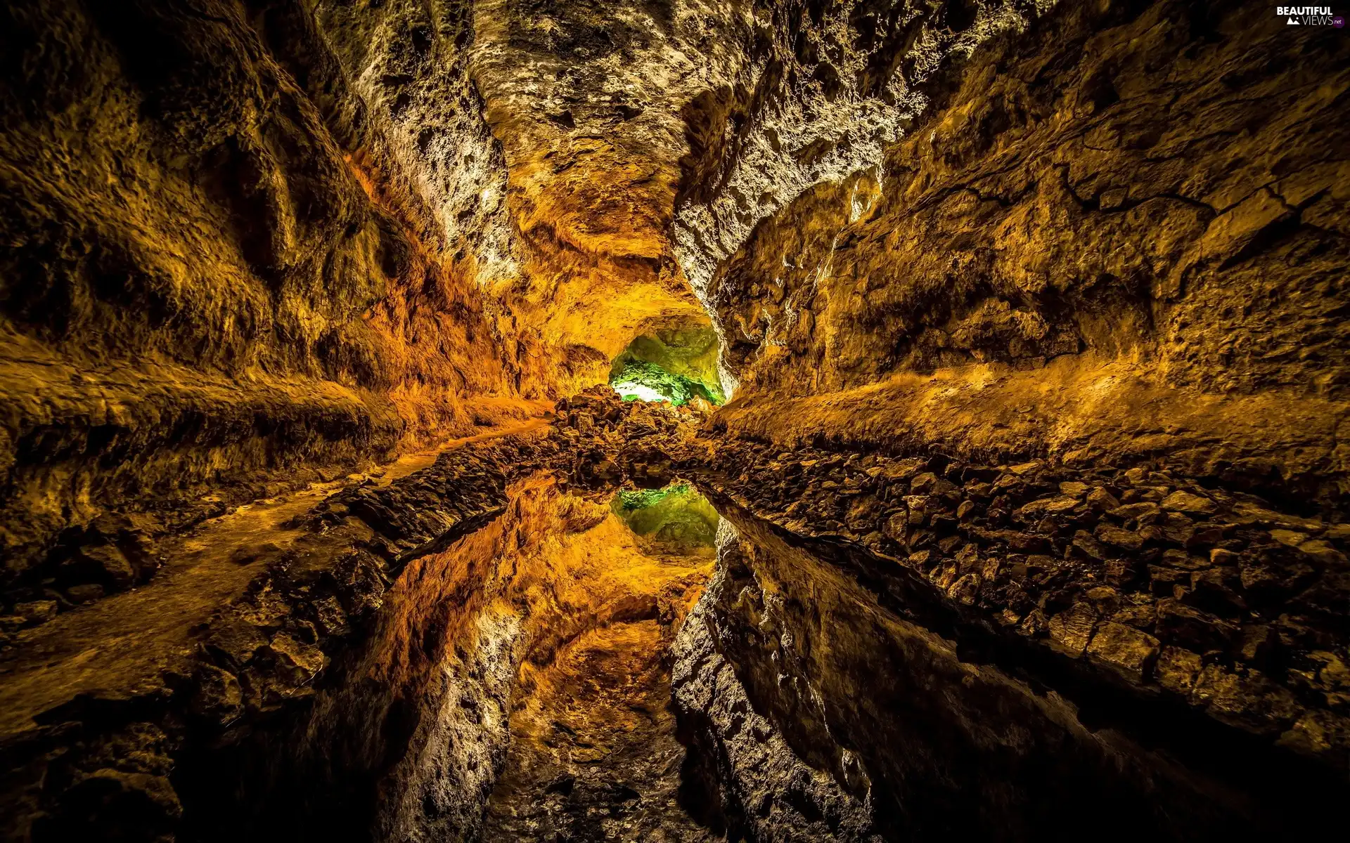 Cueva de los Verdes Cave, Canary Islands, Island of Lanzarote