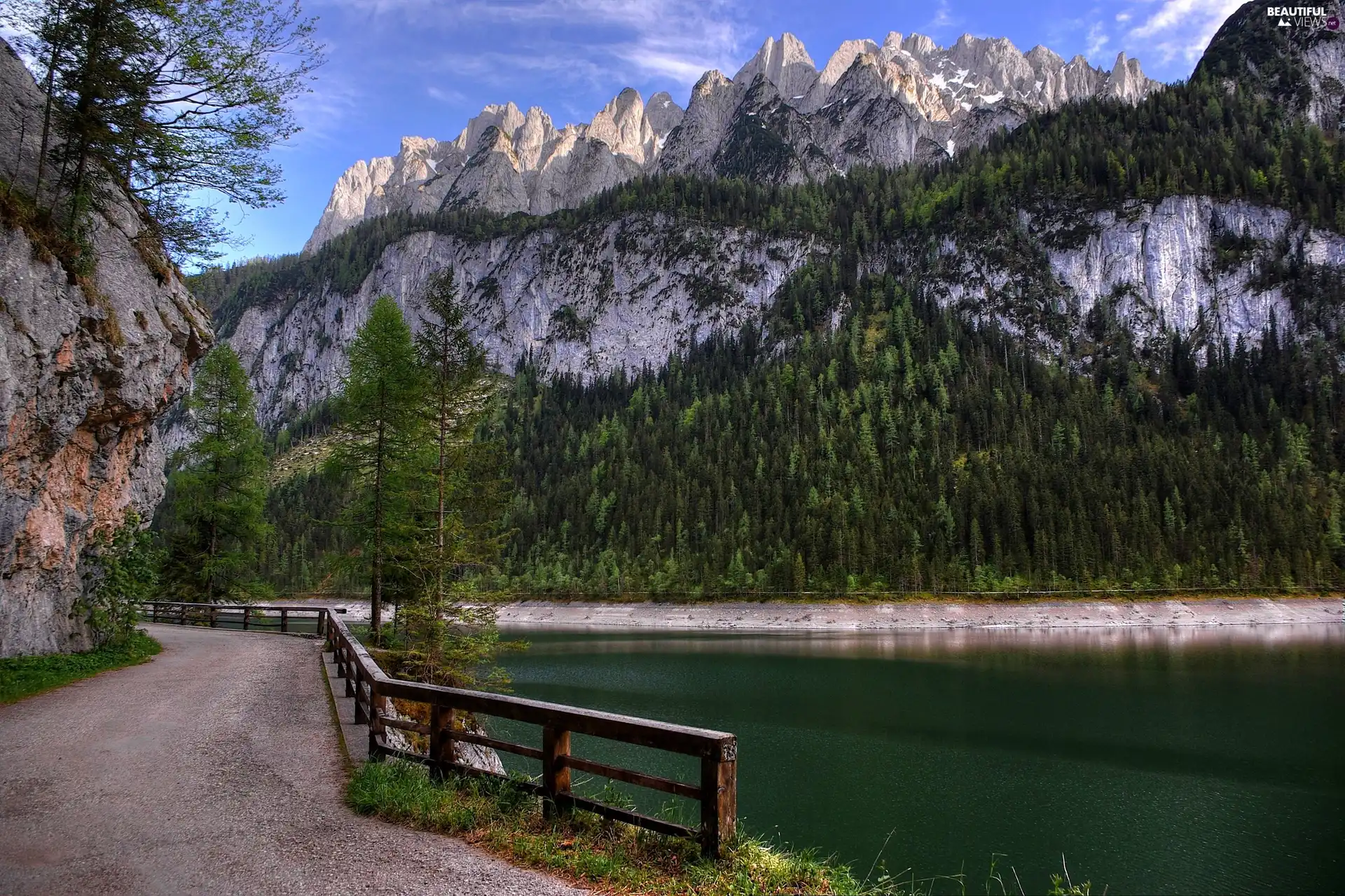 Mountains, Lake Gosau, Austria, Way