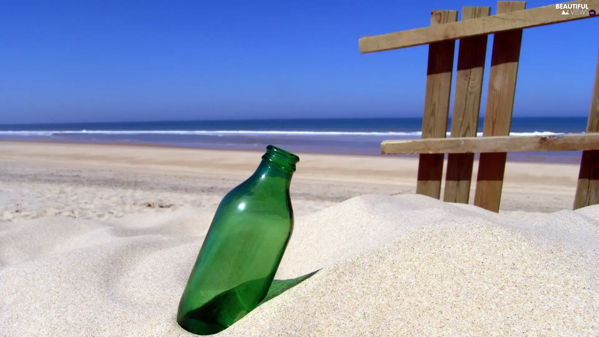 Bottle, Beaches, Sand