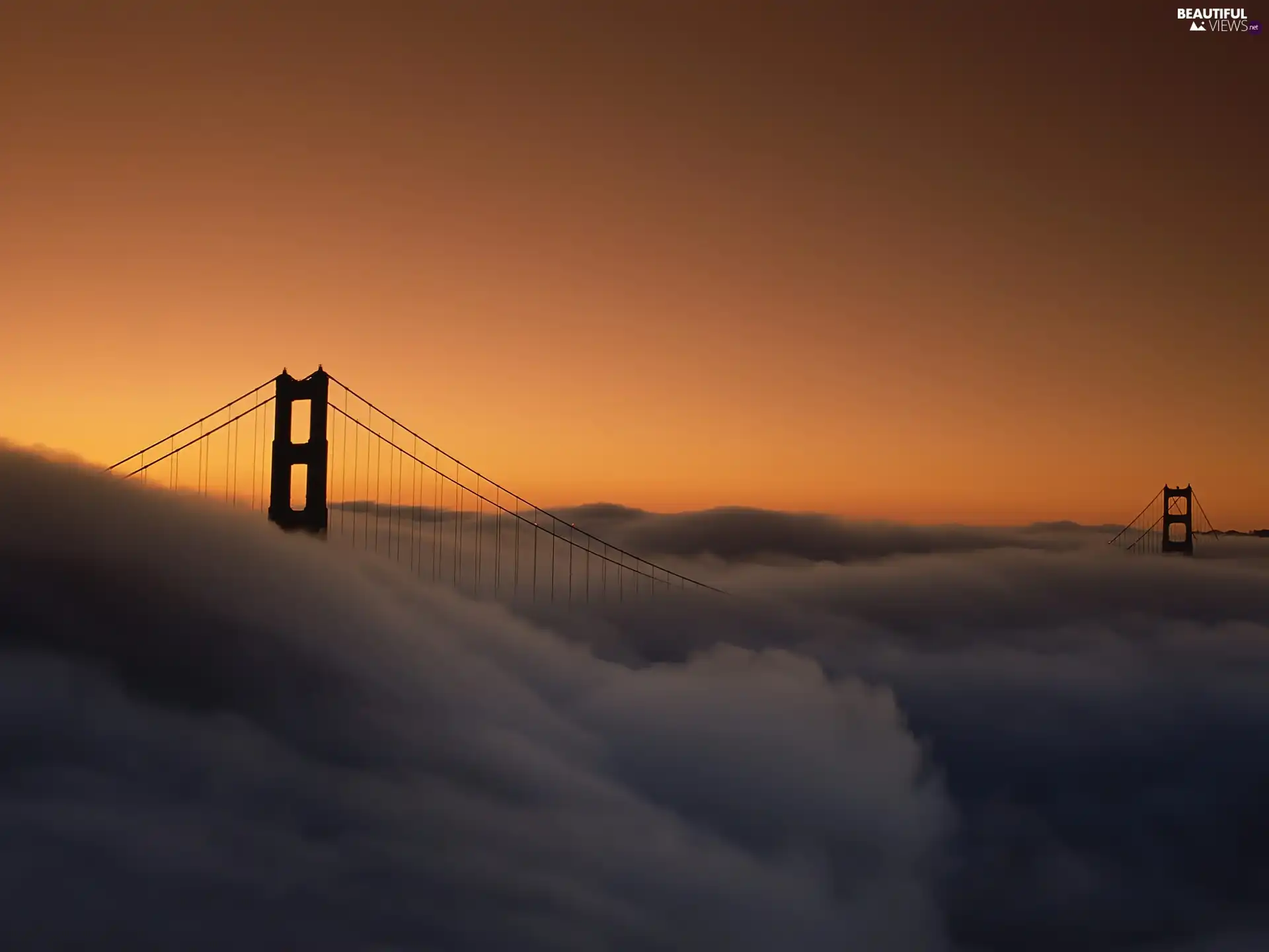 clouds, bridge