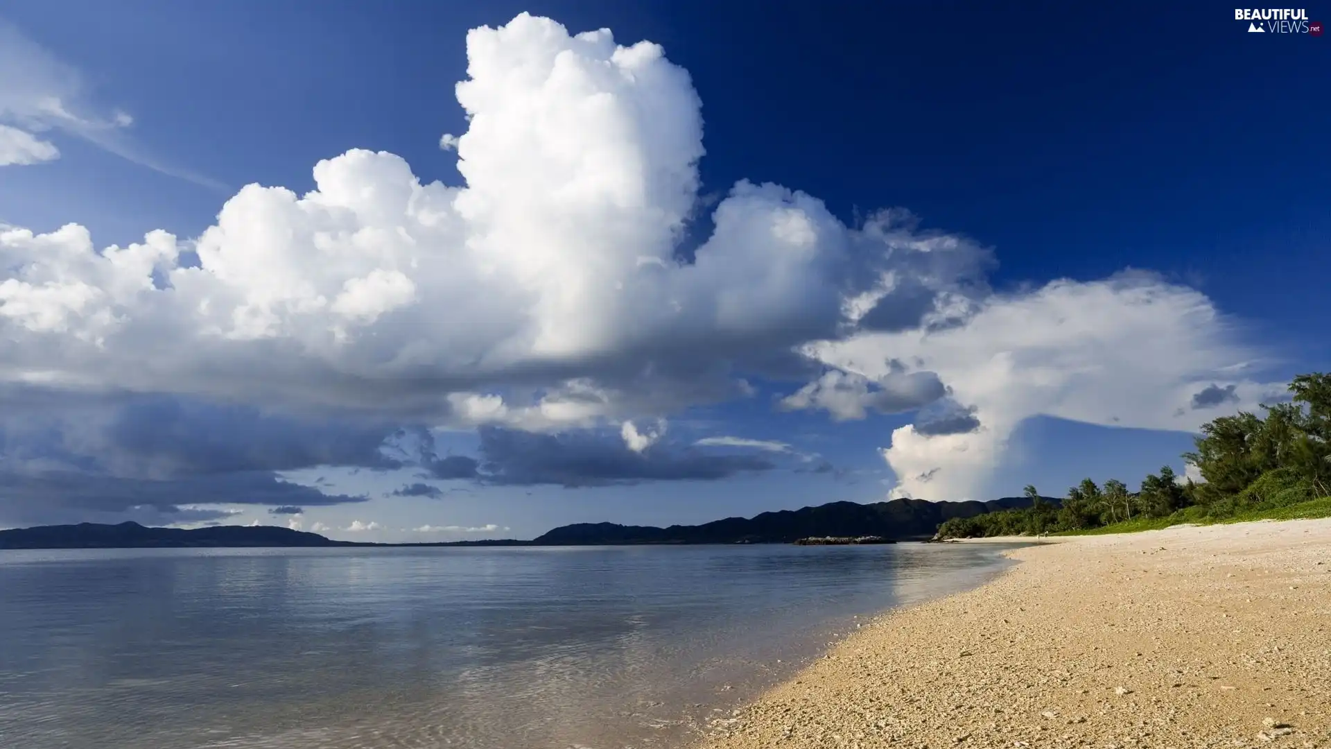 Beaches, clouds