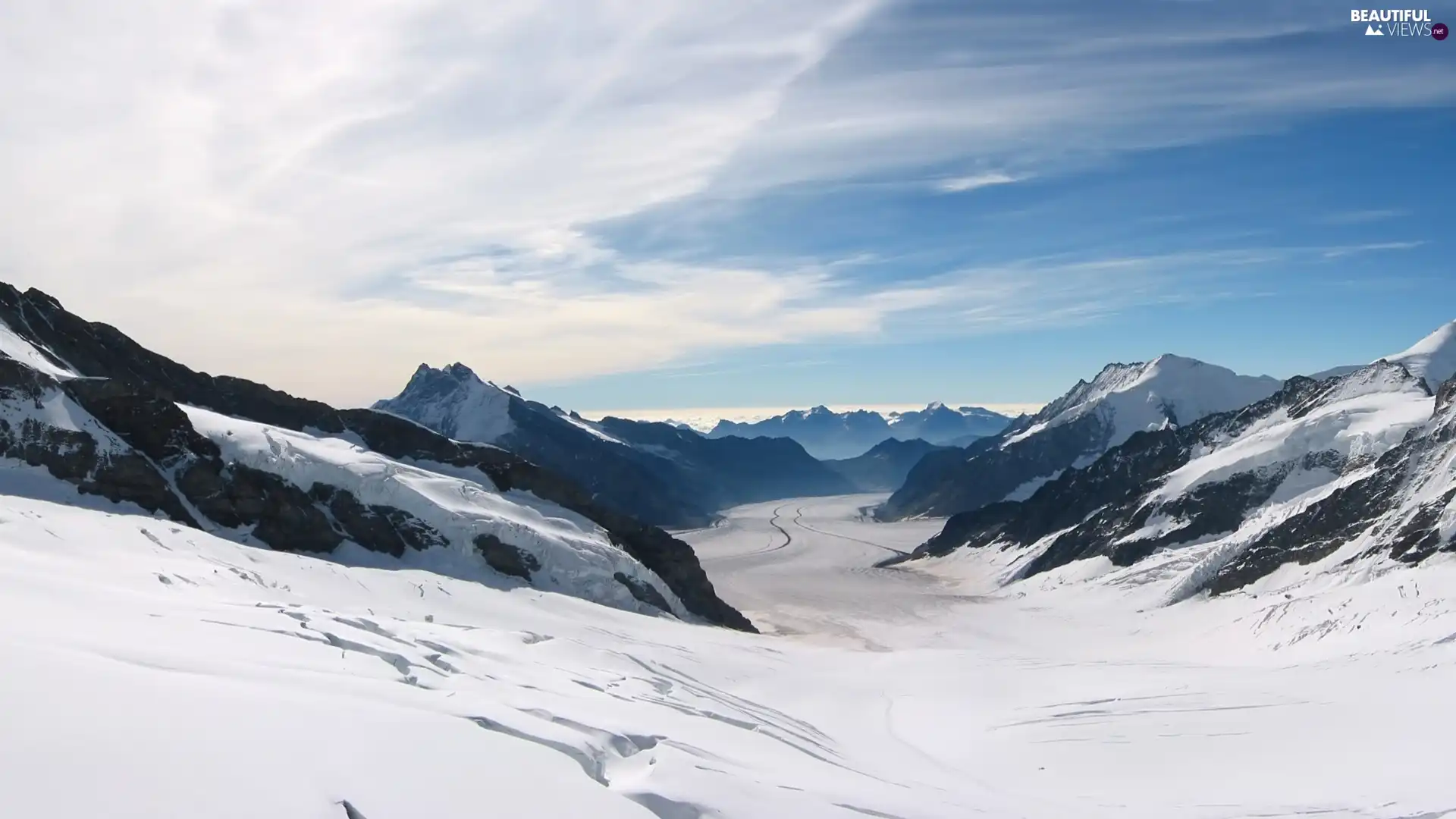 drifts, Mountains, winter