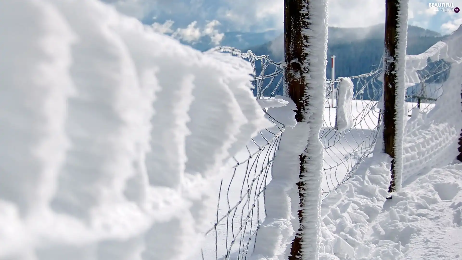 winter, snow, Fance, Mountains