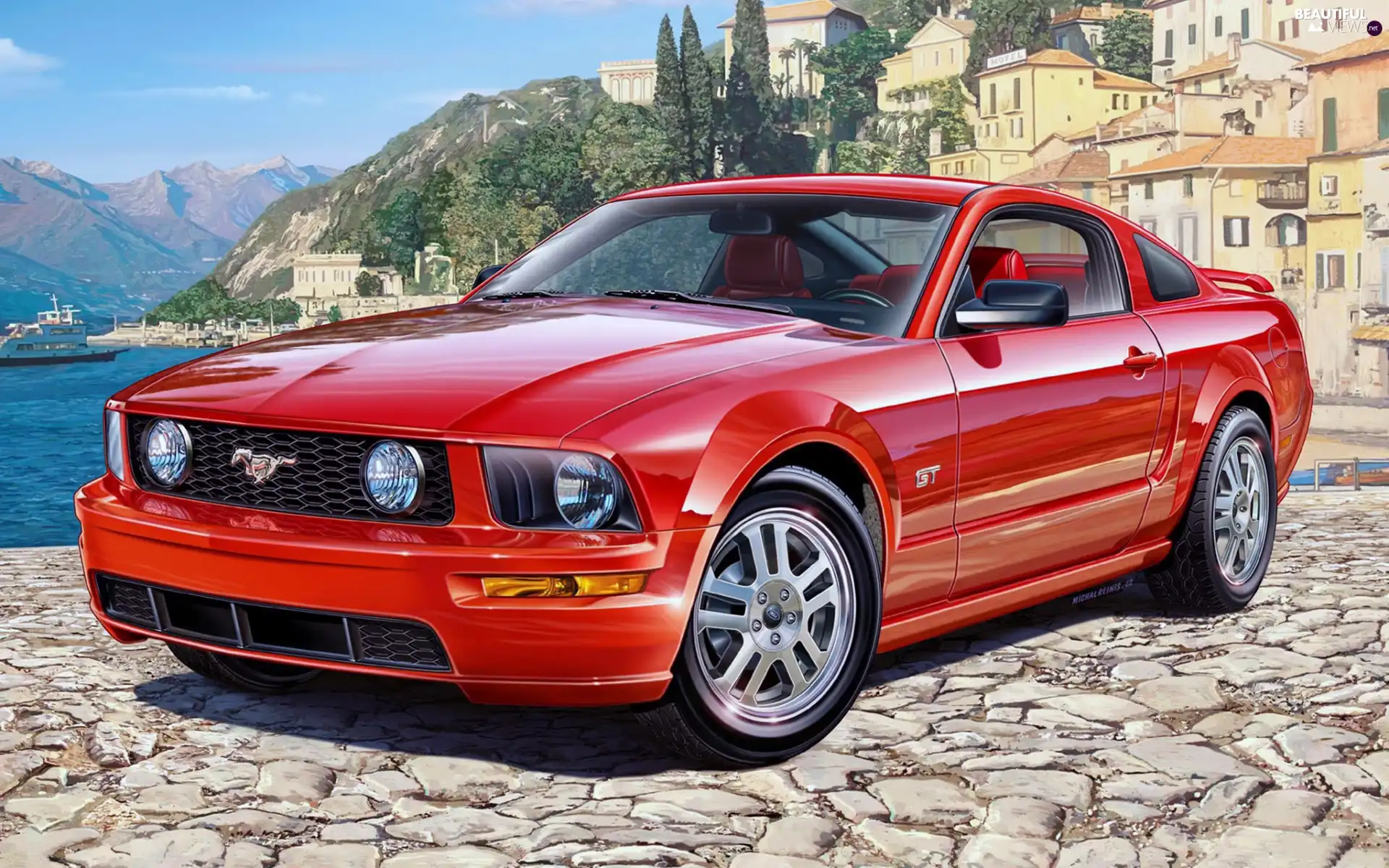 Ford Mustang, Coast, Houses