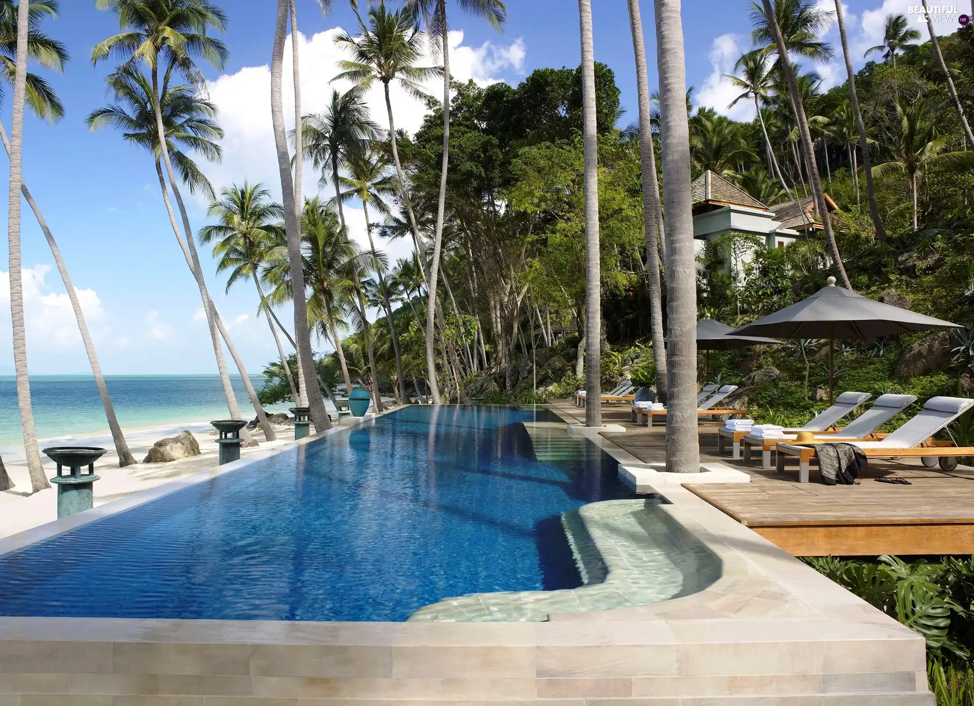 Southern Thailand, Koh Samui, Pool, spa, Hotel hall, Island