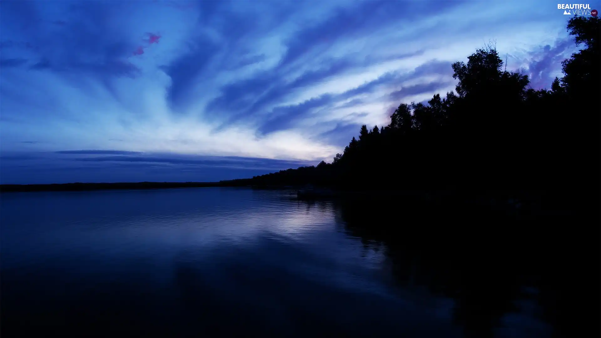 Blue, lake