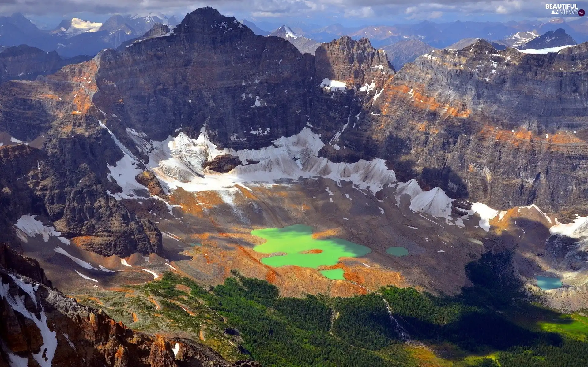 lake, Rocky, Mountains