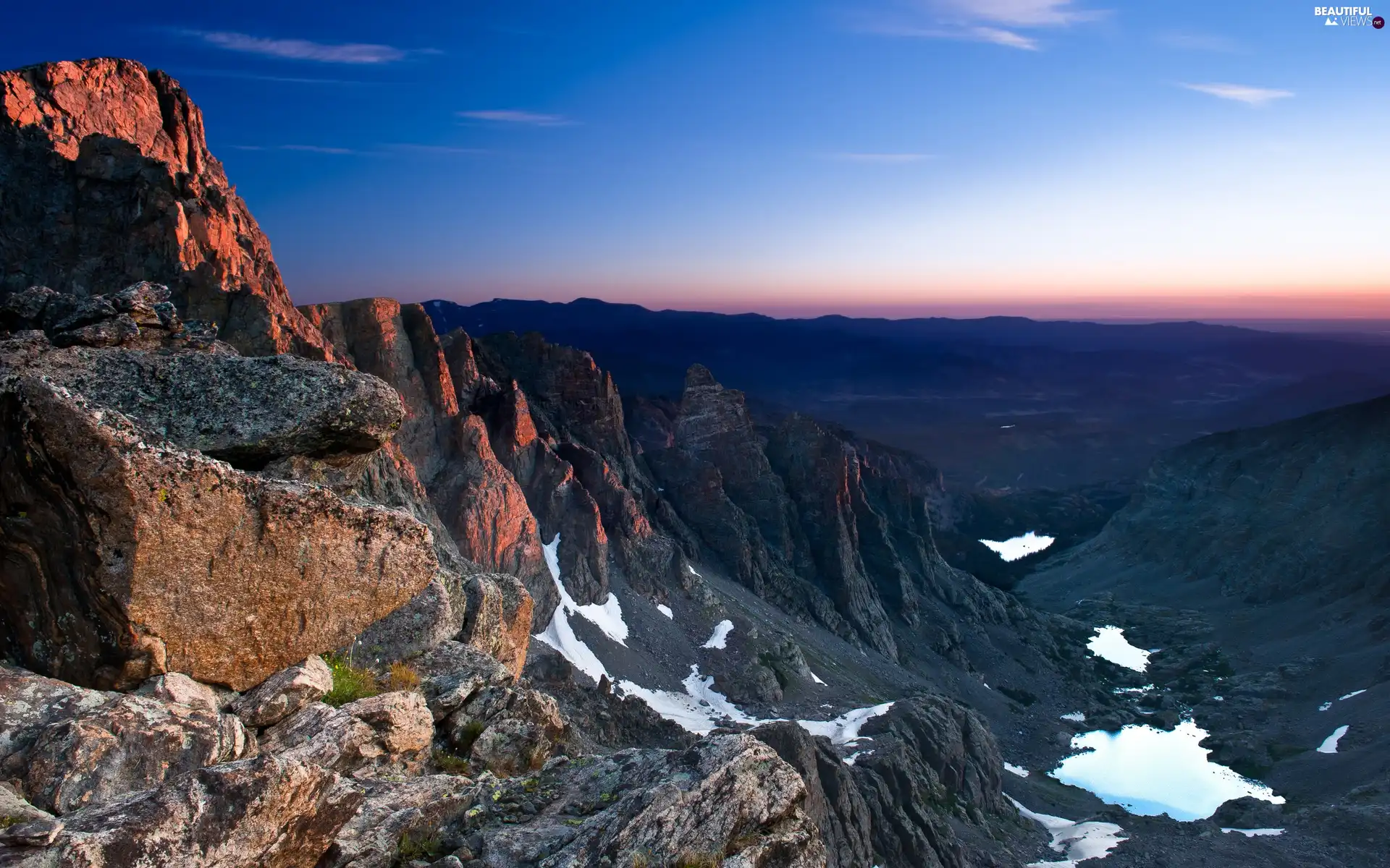 Mountains, lakes