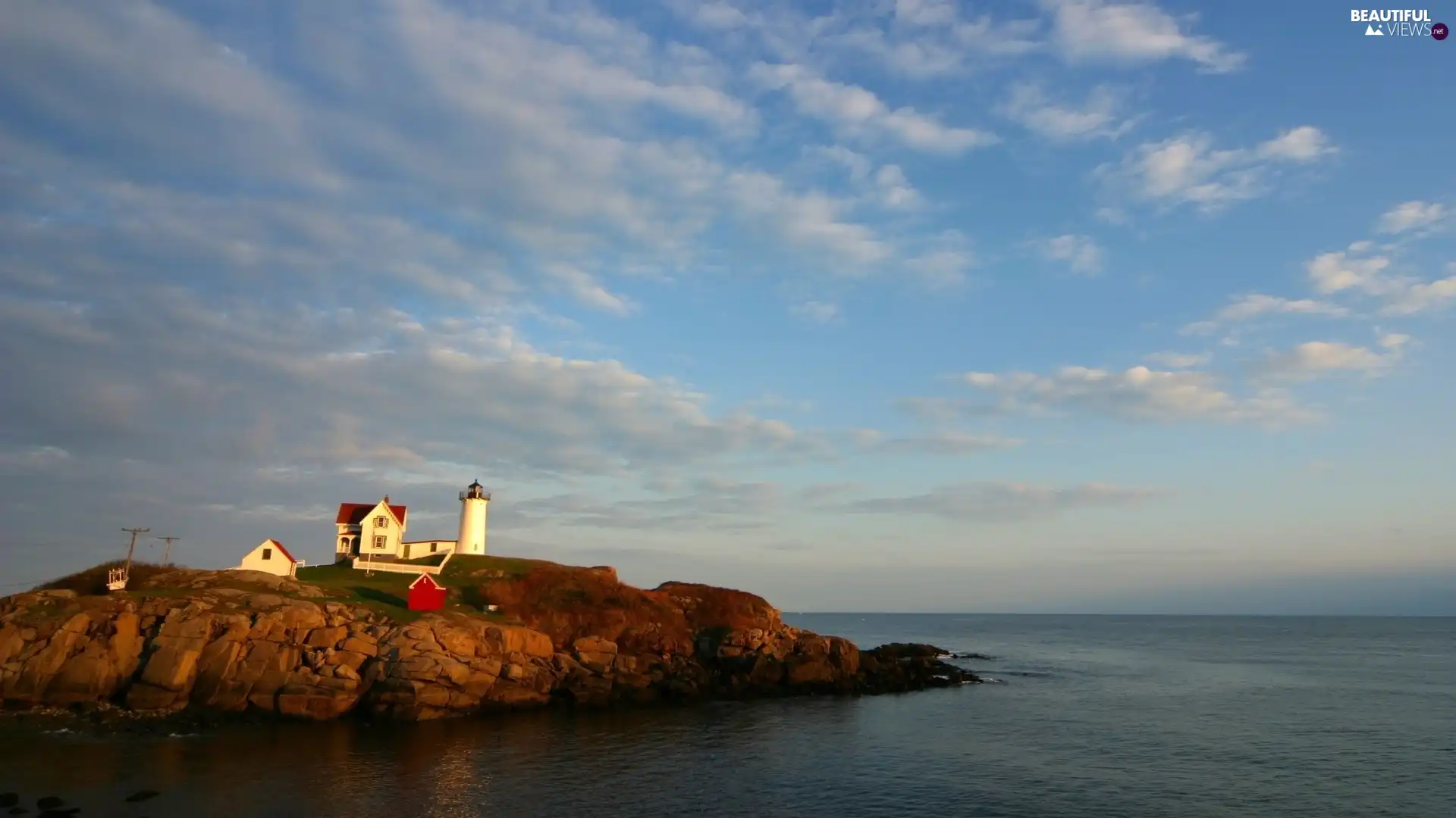 maritime, Sky, promontory, Lighthouse, sea