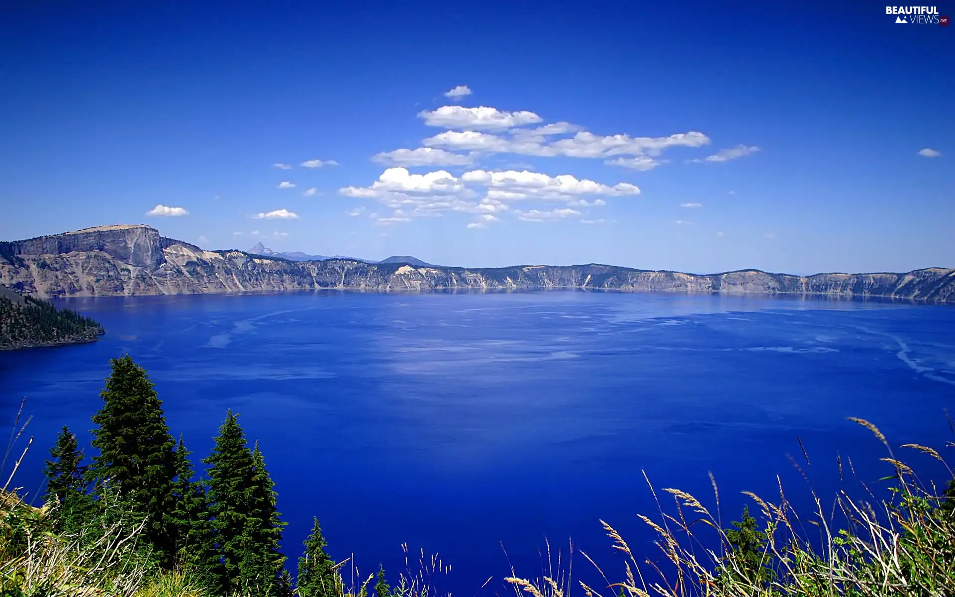 lake, Mountains