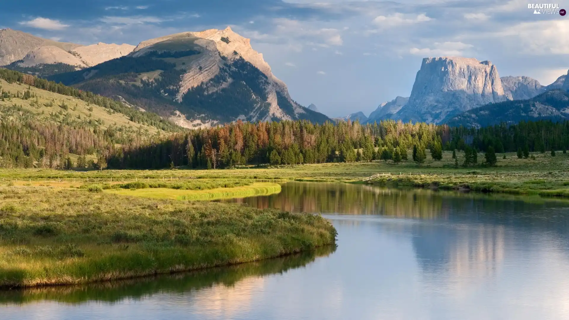 River, Mountains