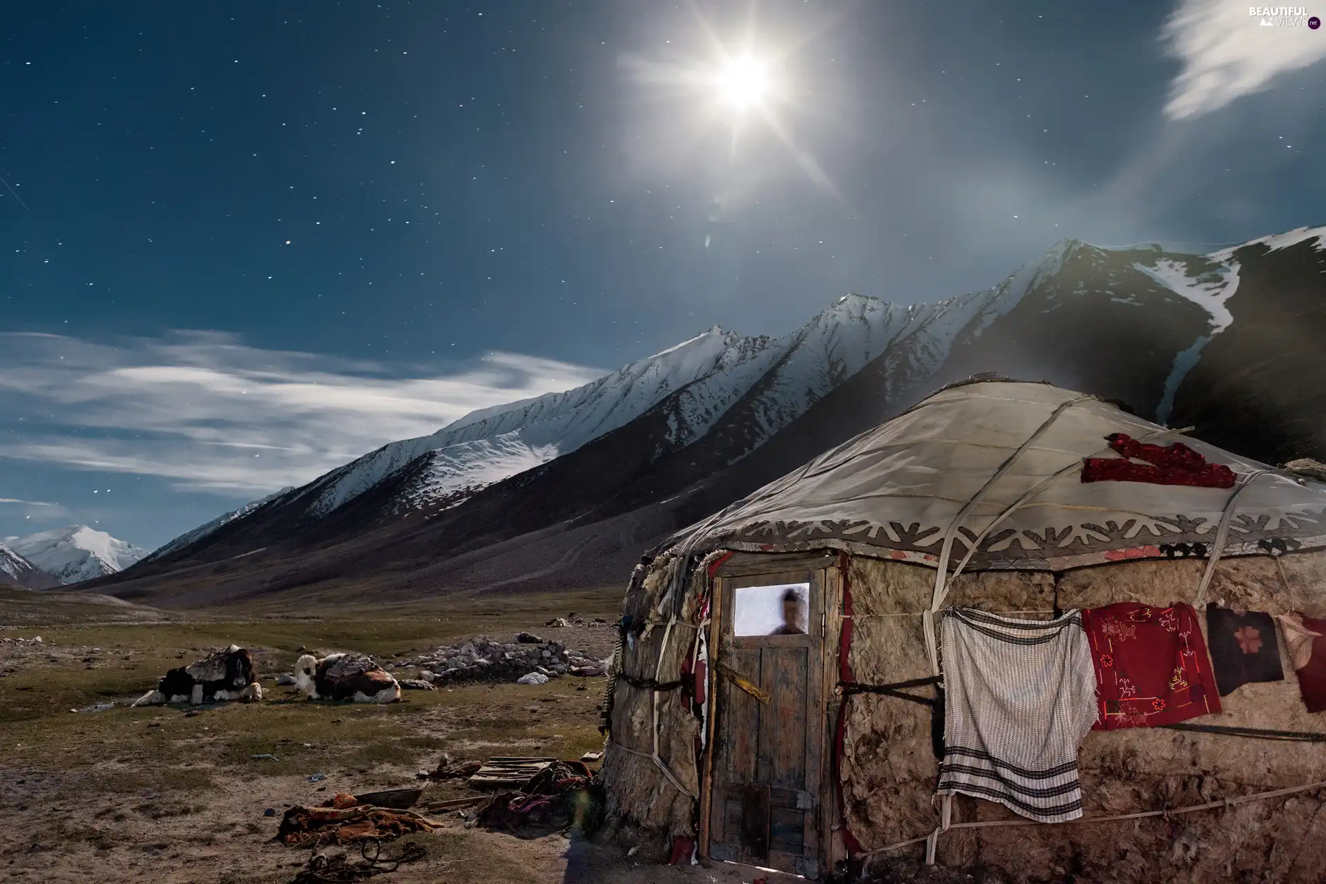 Mountains, Afganistan, Yurt