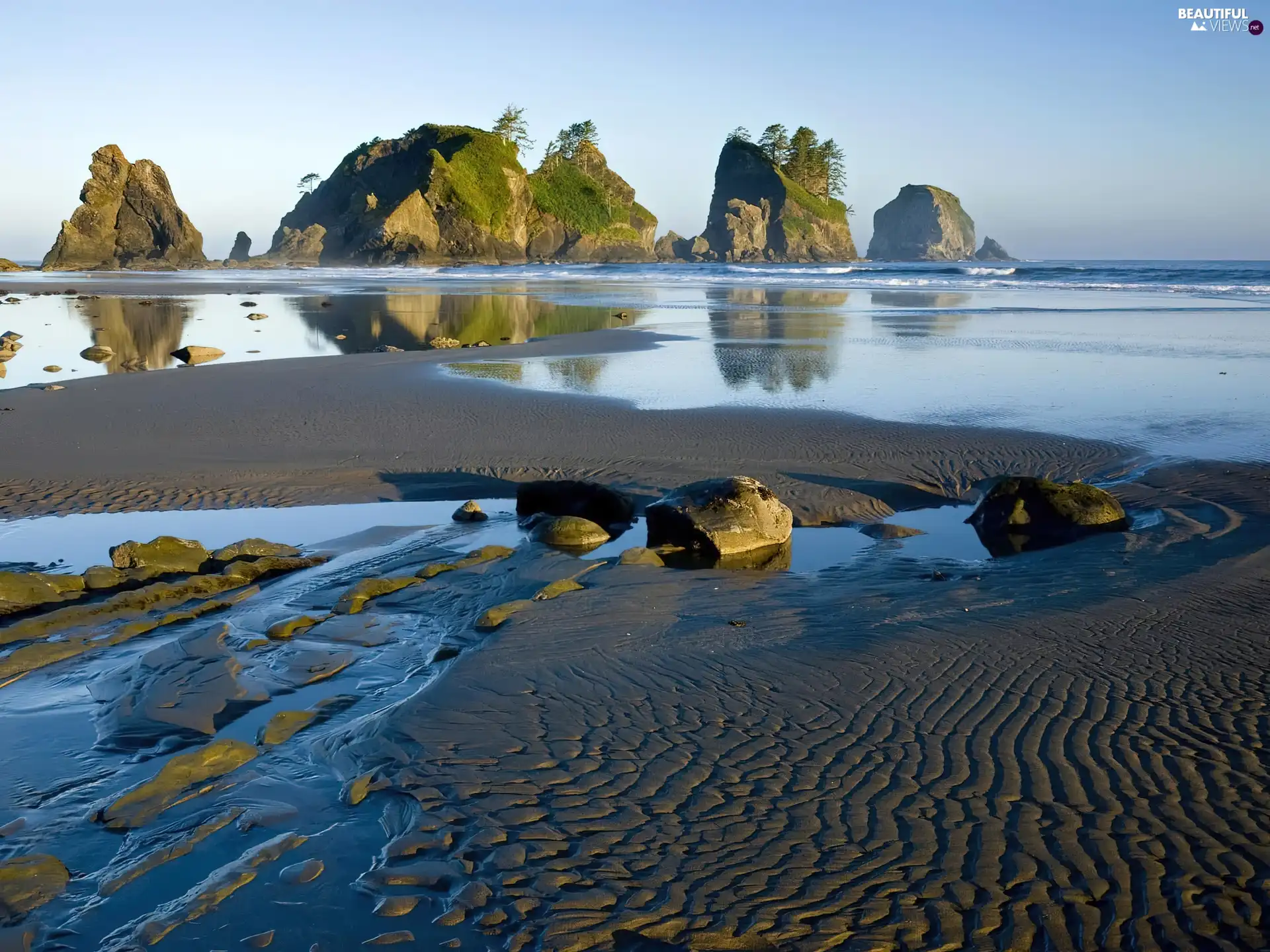 rocks, Ocean