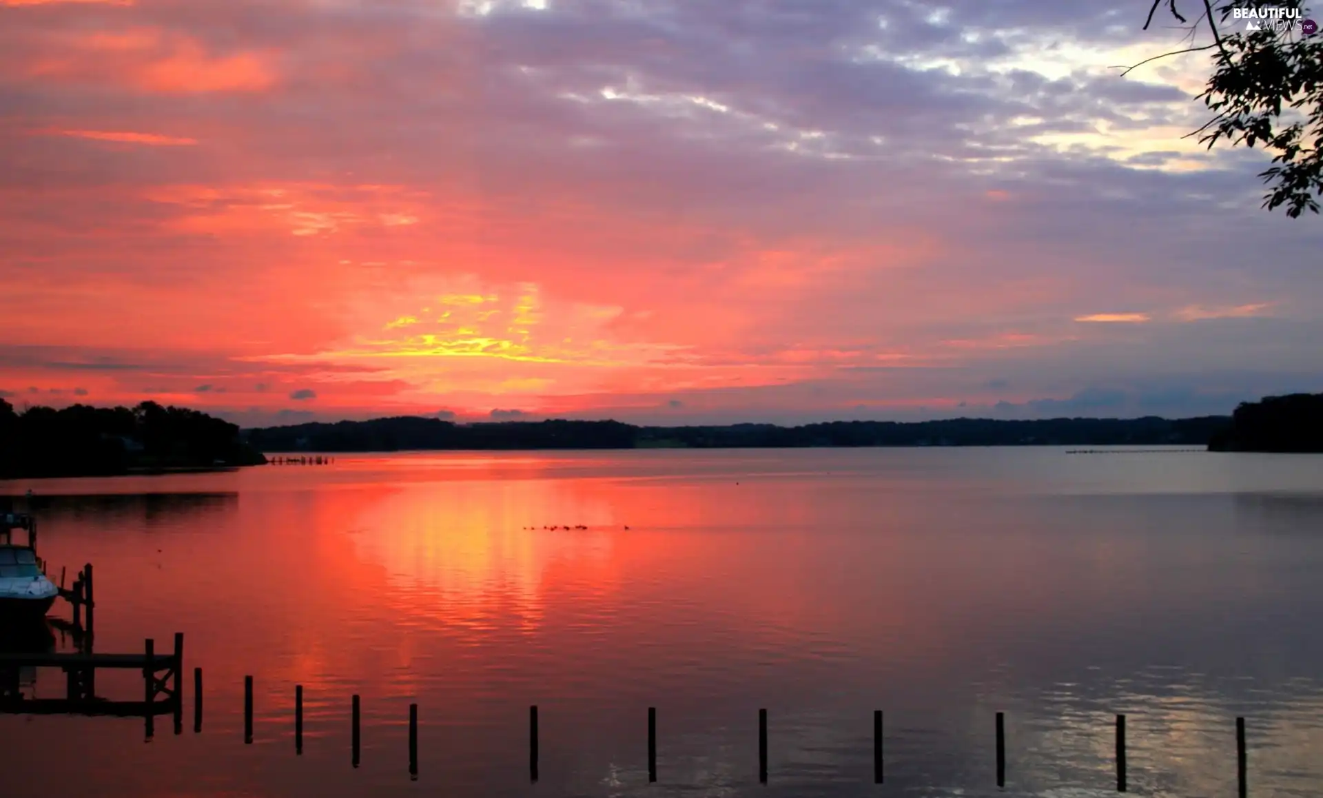 lake, pier