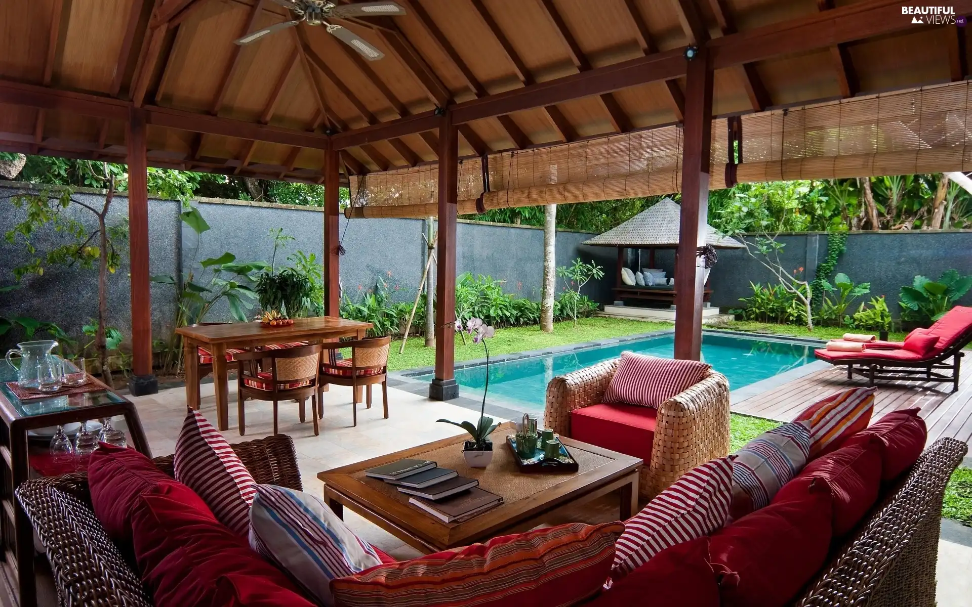 Garden, Pool, rest, veranda