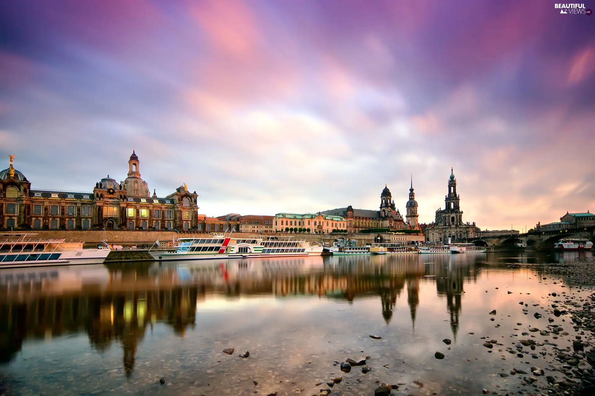 Germany, Town, River, Dresden