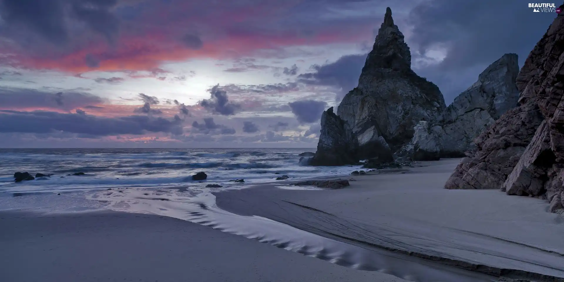 rocks, sea, Beaches