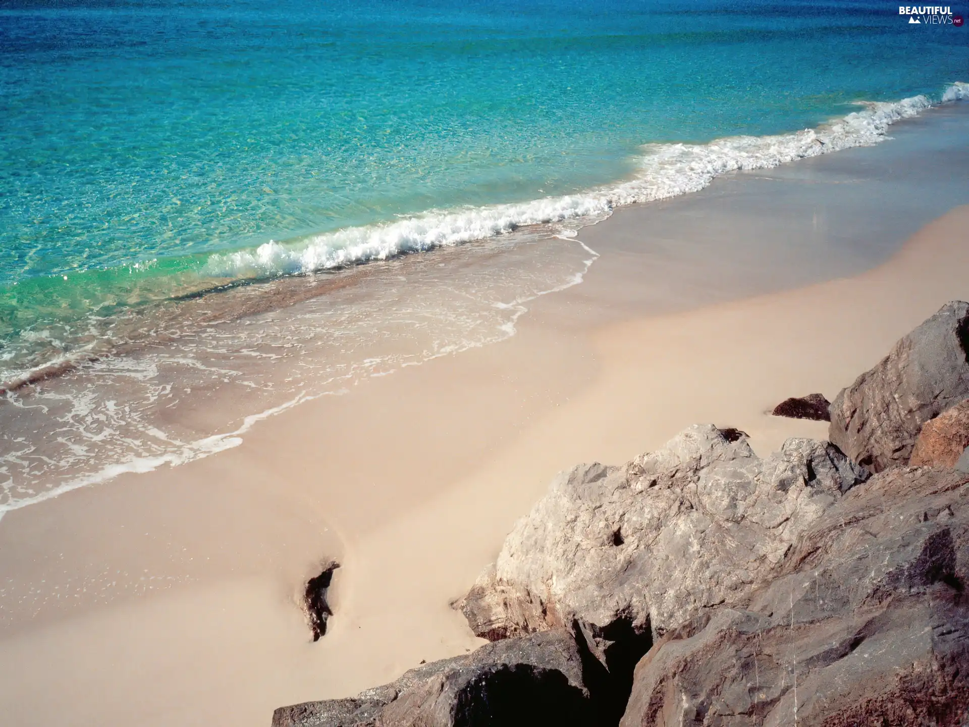 rocks, sea, Beaches