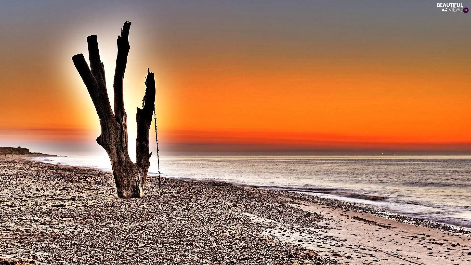 Beaches, sea, west, Lod on the beach, Sun