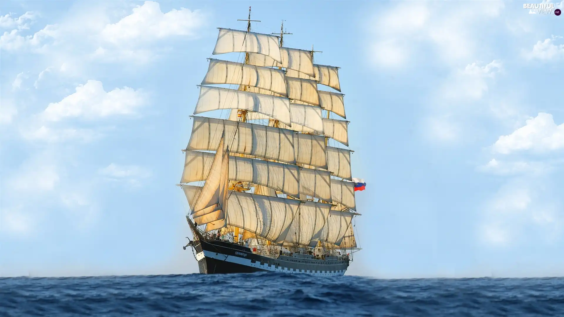 sailing vessel, sea