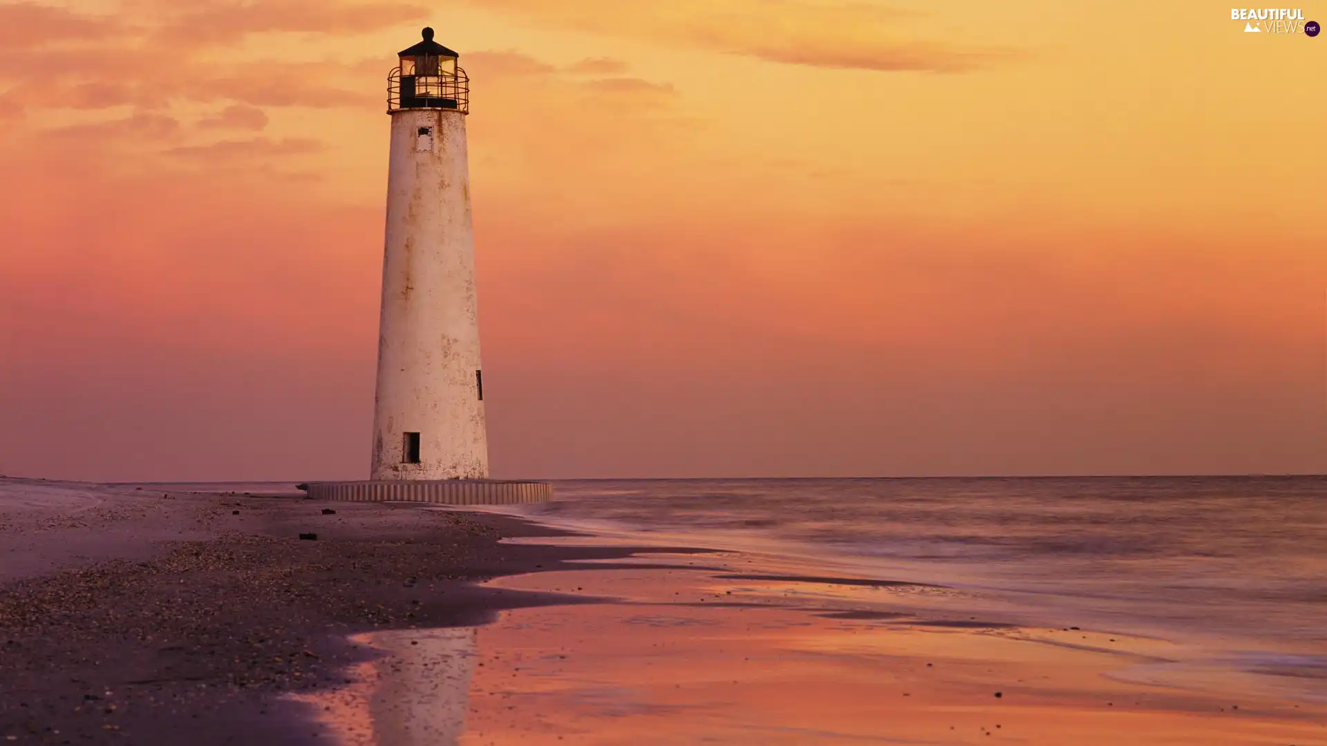 Sand, Lighthouse, sea