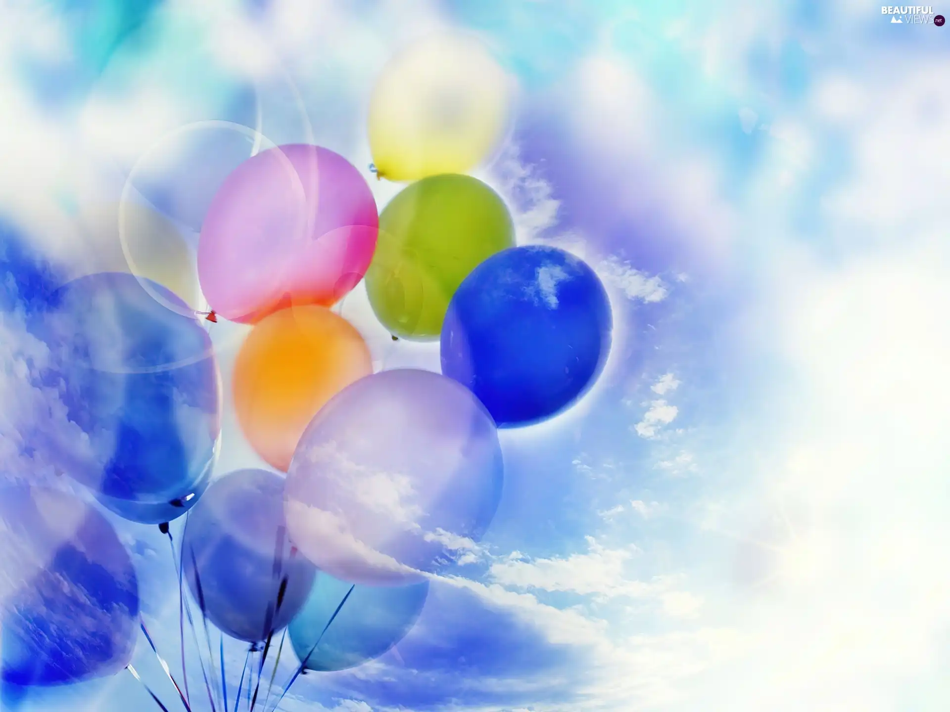 Sky, color, balloons