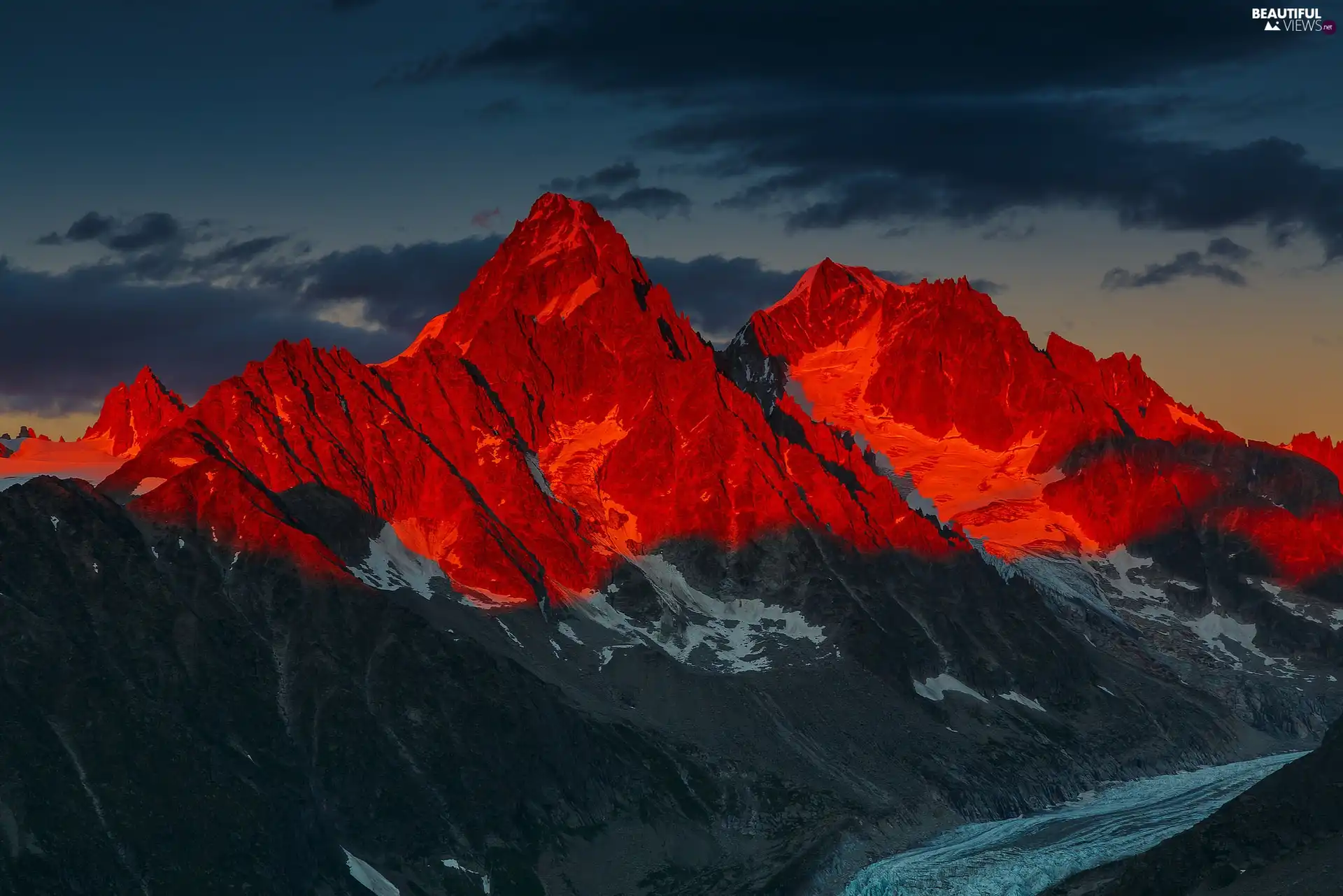 Sky, clouds, Alps, French, Gory