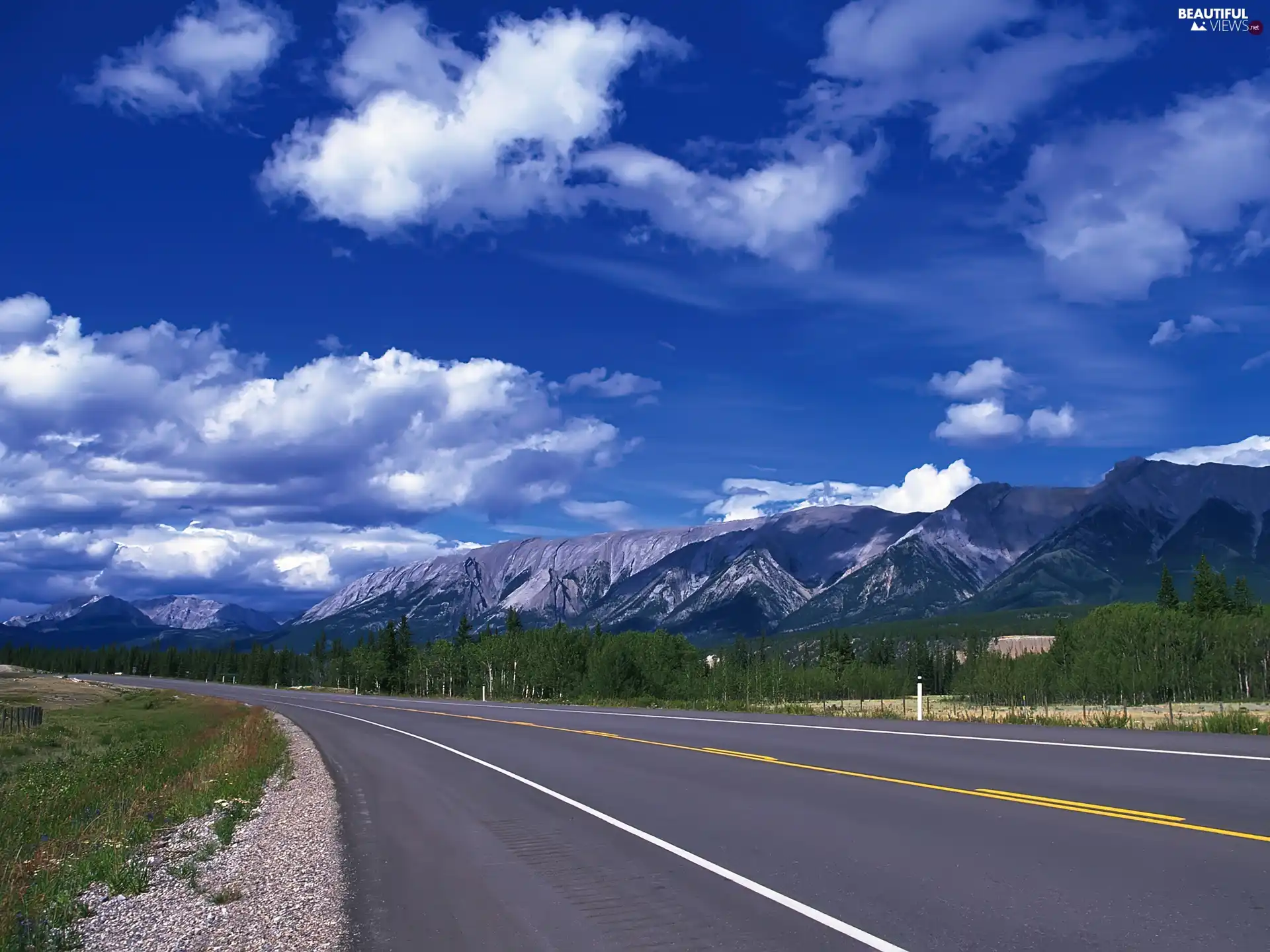 Way, beatyfull, Sky, Mountains