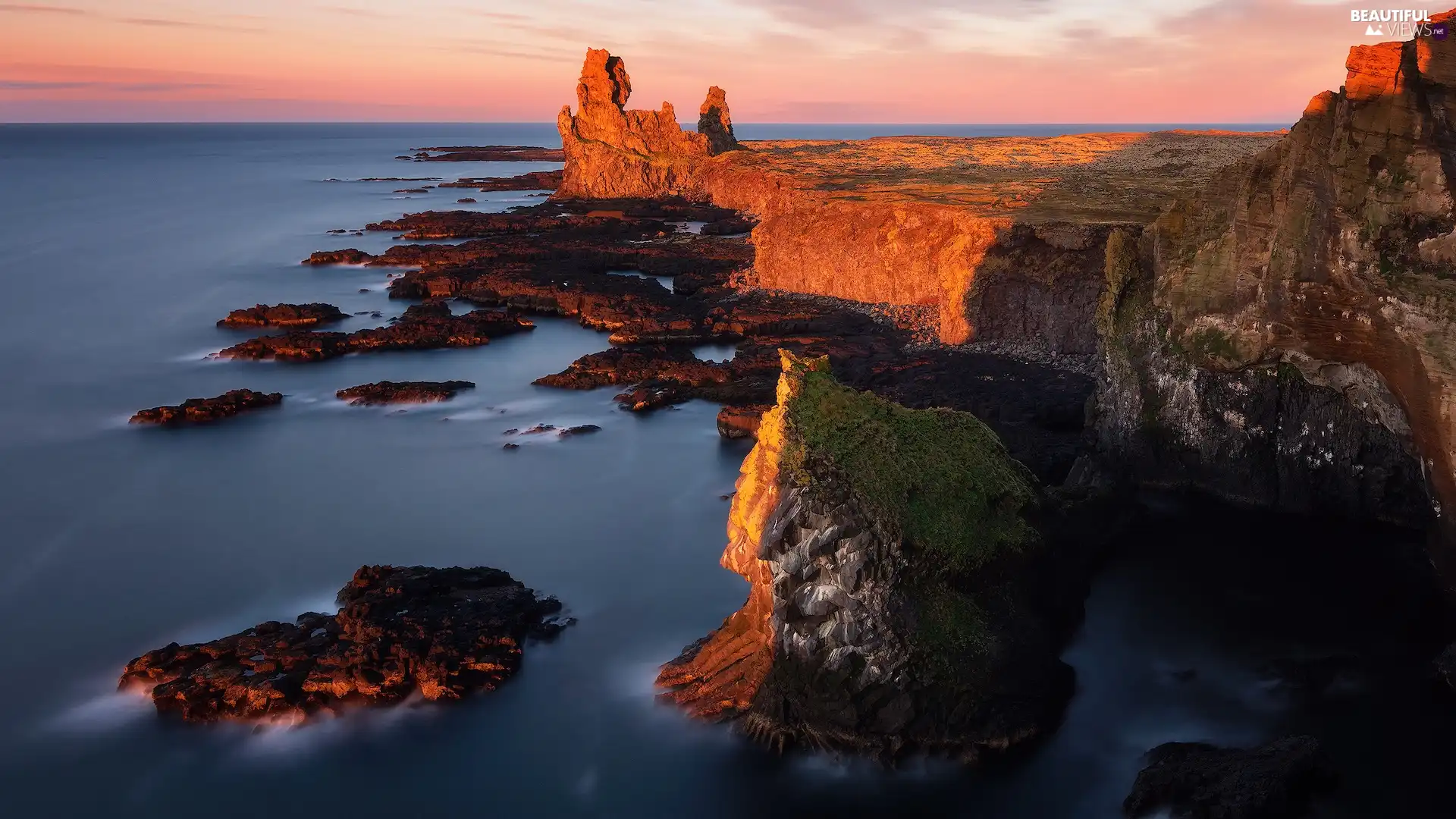 sea, Snaefellsnes Peninsula, iceland, rocks