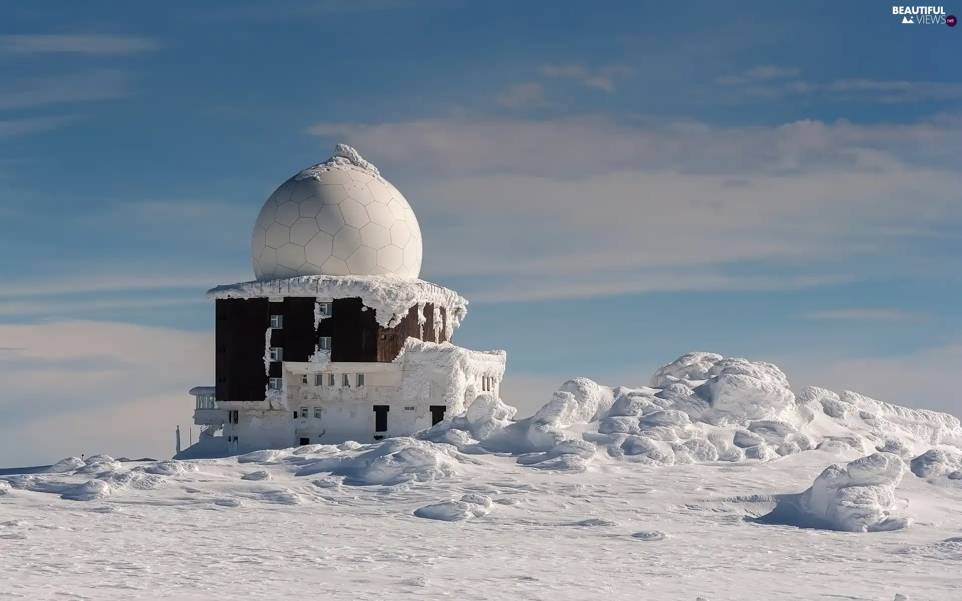 winter, House, house, snow