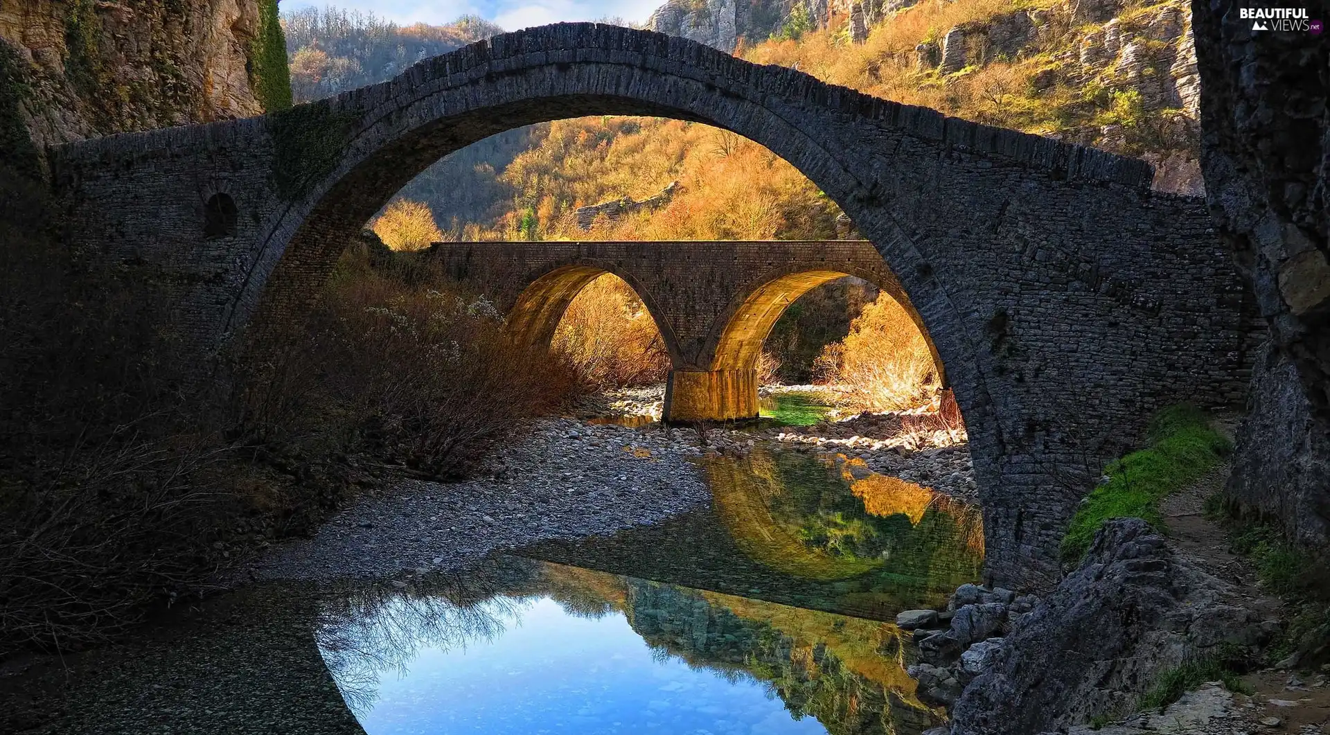 River, Bridges, Stones, Stone