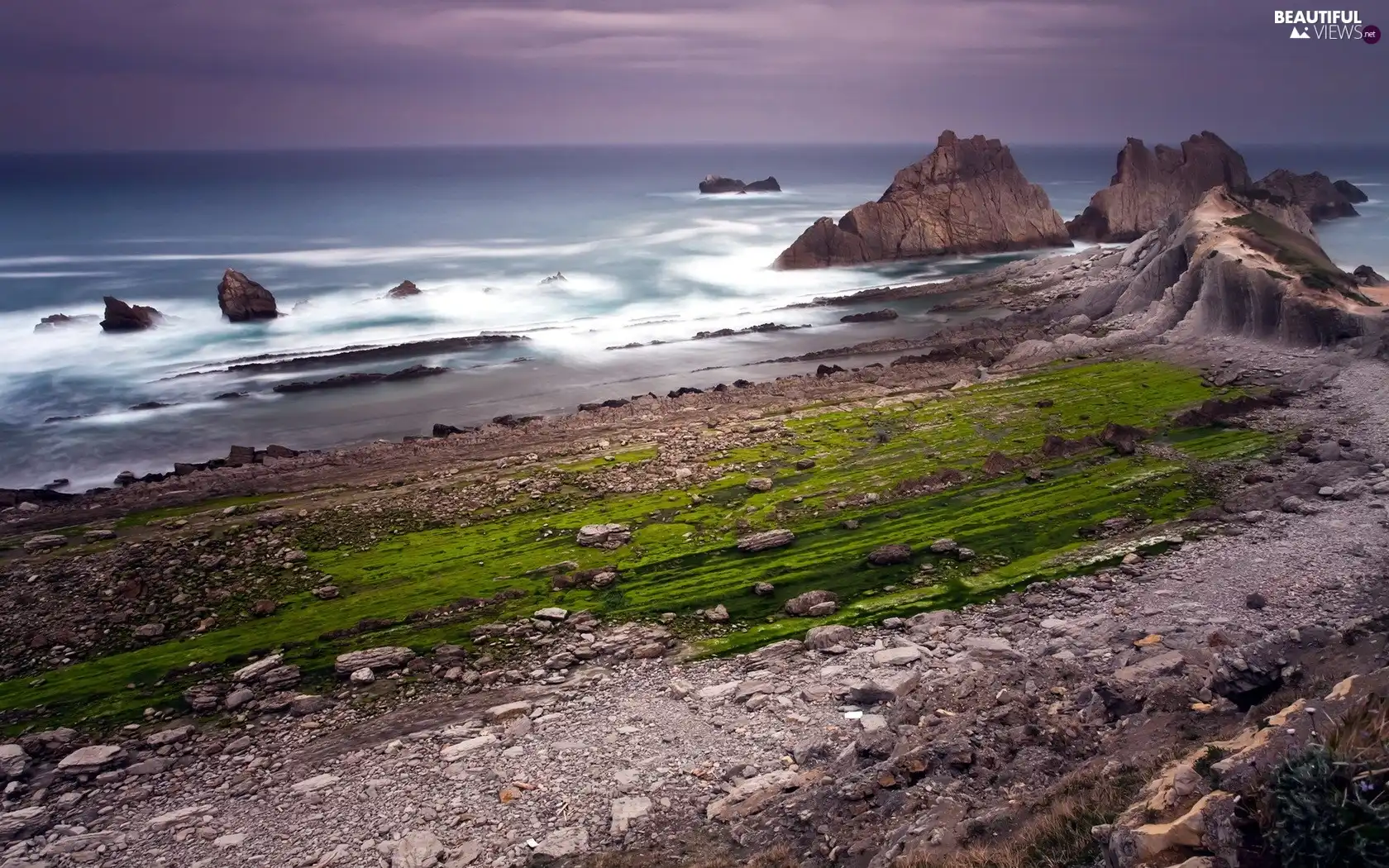 sea, rocks, Stones, projections