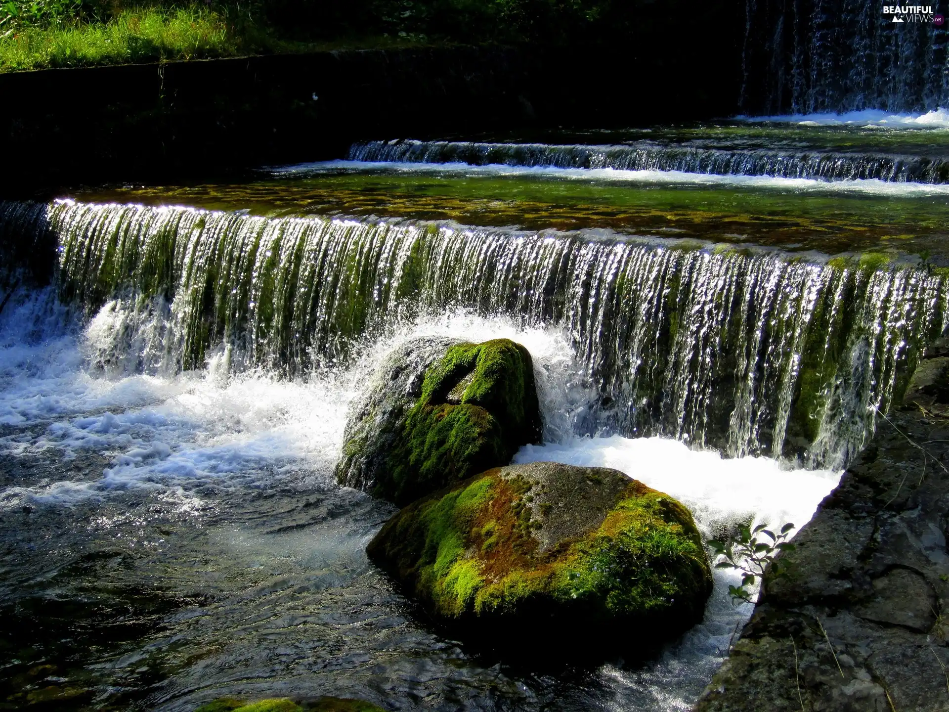 waterfall, Stones