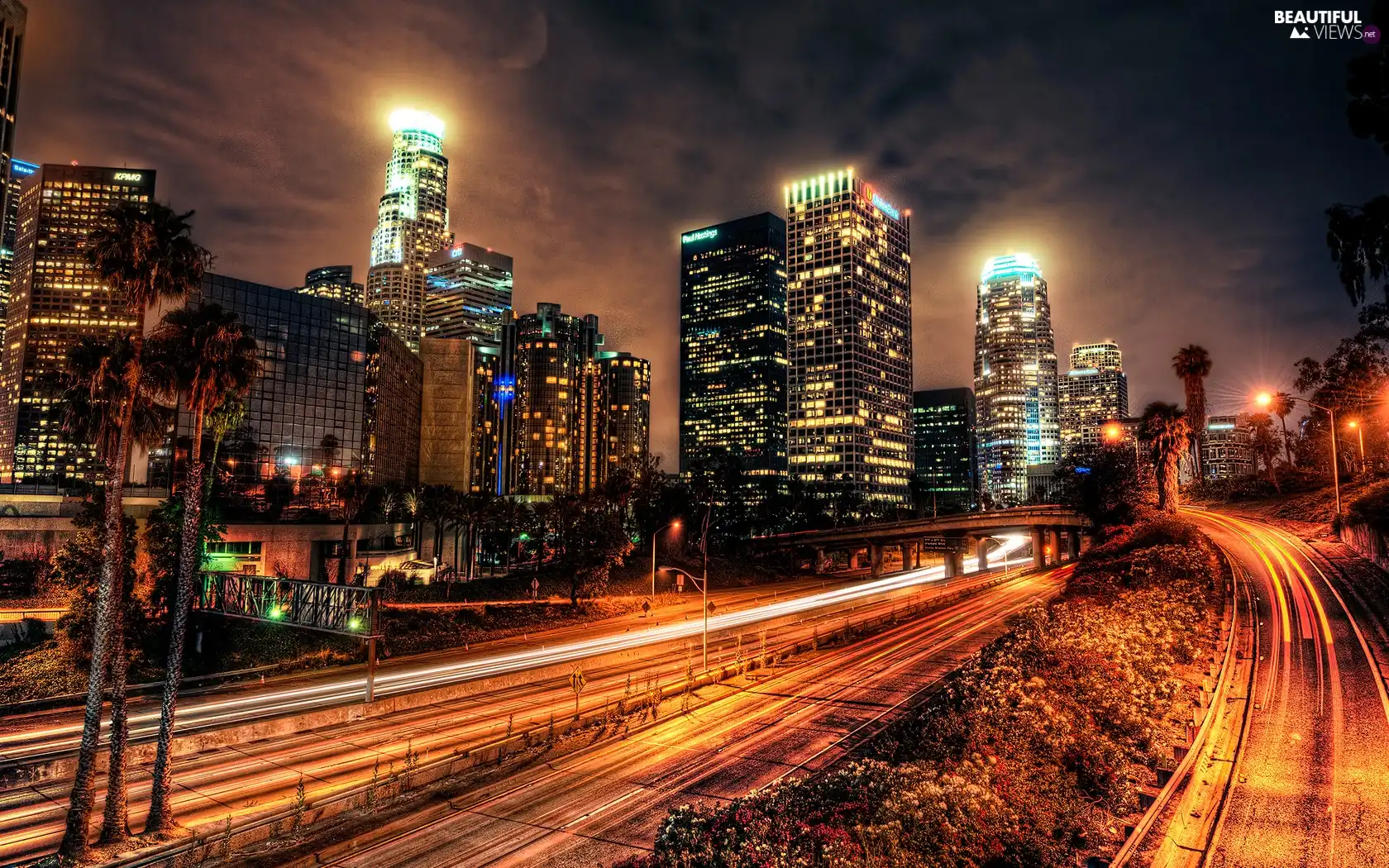 Street, Night, Town