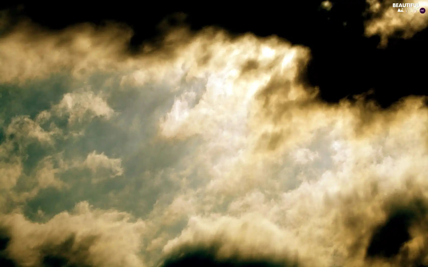 sun, Sky, clouds