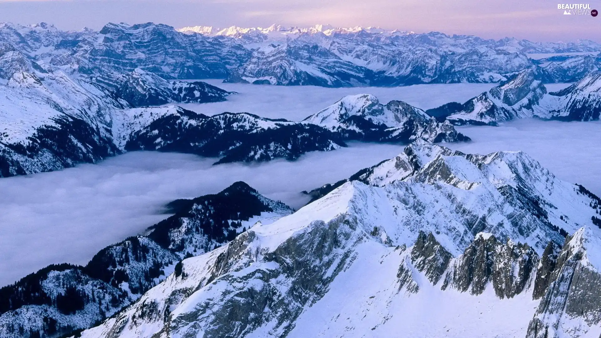 winter, Snowy, Mountains